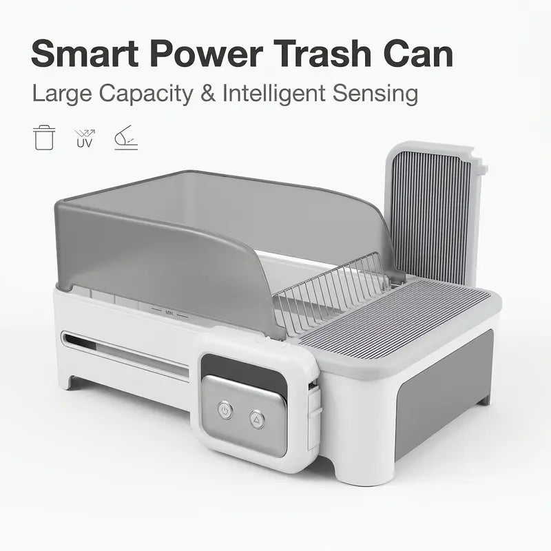 Automatic Pet Litter Box with Anti-Pinch Sensor