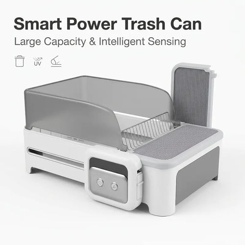 Automatic Pet Litter Box with Anti-Pinch Sensor