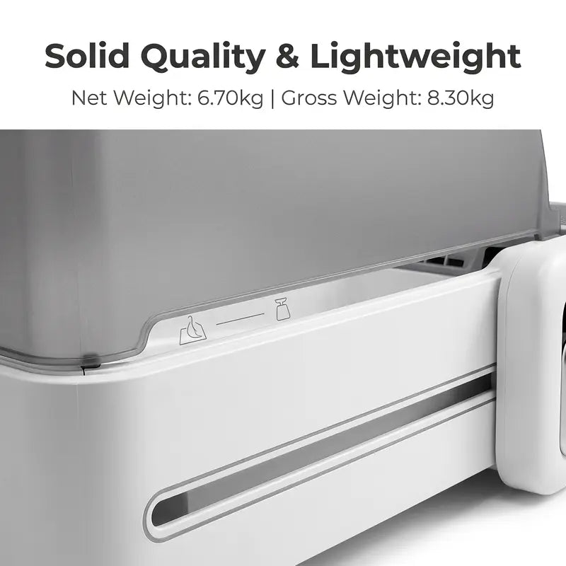 Automatic Pet Litter Box with Anti-Pinch Sensor