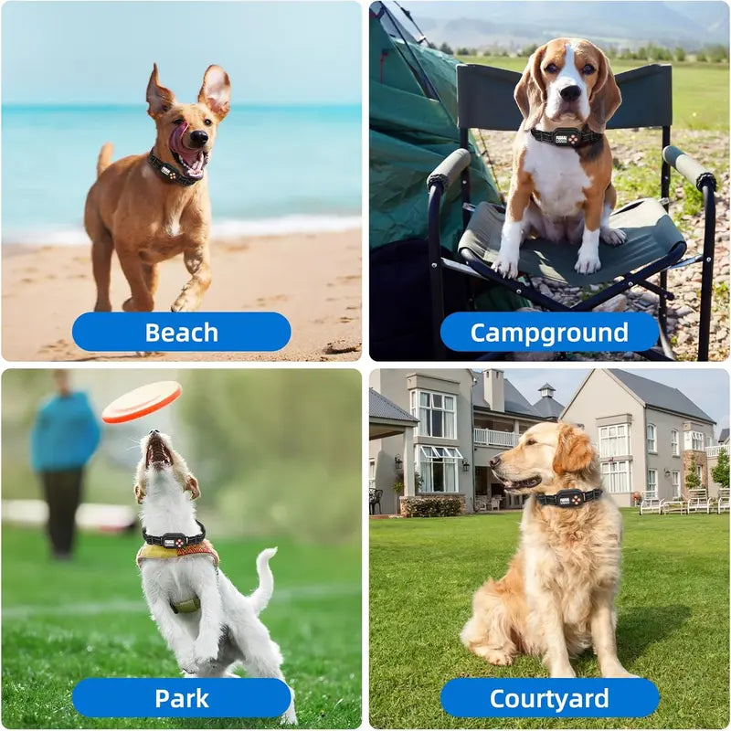 【BFCM】GPS Wireless Dog Fence, Pet Electric Containment System, IPX6 Waterproof/Rechargeable Collar, Beep/Vibration/Shock Correction Mode, for Dogs Over 20 Lbs