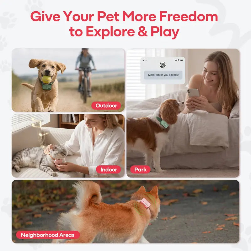 PetPhone for Dogs & Cats – 2-Way PetChat, AI-Powered Pet Sound Analysis & Activity Insights, GPS Tracker with Geofencing Alerts, Play Music, 37g Smart Pet Tracking Device, Gift for Pet Lovers