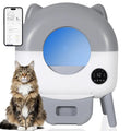 Automatic Litter Box for Multiple Cats - 76L Large Capacity, PP+ABS+POM Material, Auto Clean Cycle, Smart Safety Sensors, 21.6x19.6x26 in Size, All Seasons Use, Single Unit (1xSelf Cleaning Litter Box, 1xUser Manual, 1xAccessory Kit)