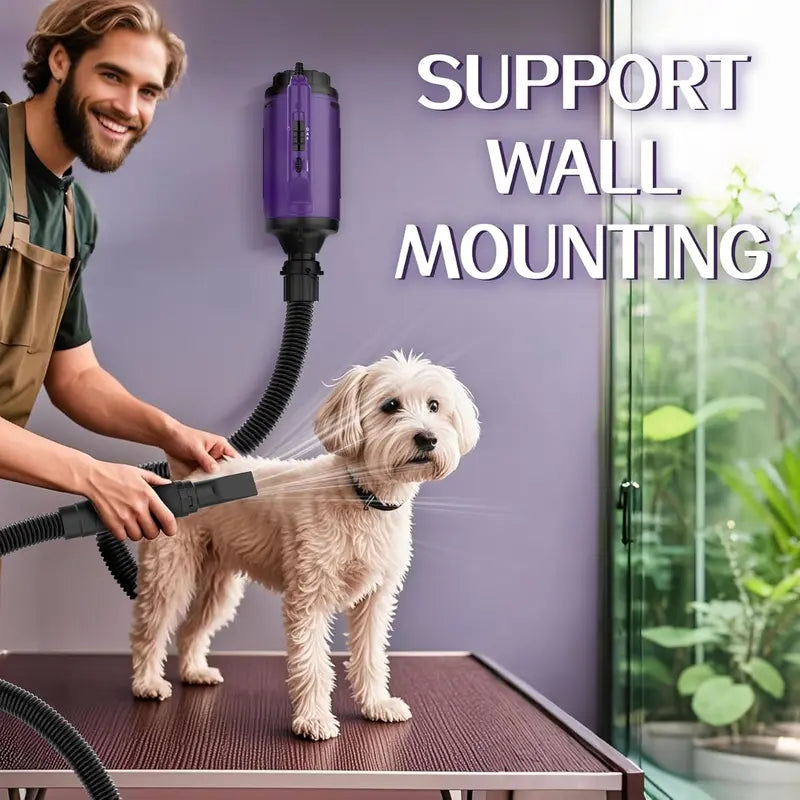 Dog Dryer High Velocity Professional Dog/Pet Grooming Force Hair Dryer/Blower quick blow