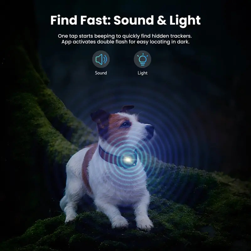 LaView TR7 GPS Tracker for Pets, Real-Time Tracking with Virtual Fence Alerts, Long-Lasting Battery, Easy Collar Mount