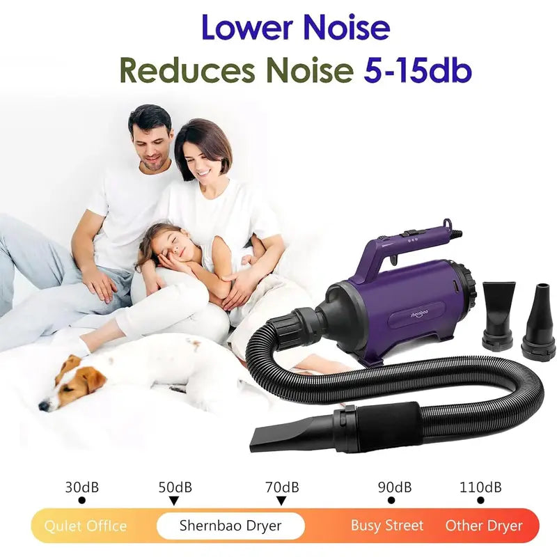 Dog Dryer High Velocity Professional Dog/Pet Grooming Force Hair Dryer/Blower quick blow