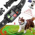 【NewYear2026】Dog GPS Containment Electric Fence - Outdoor Use Only (Indoor Satellite Signal Drift Disclaimer), Rechargeable Waterproof Nylon Titanium Training Collar with LED Screen, Adjustable Warning Strength, 33-999 yd Radius, Ideal for Beach & Parks,,